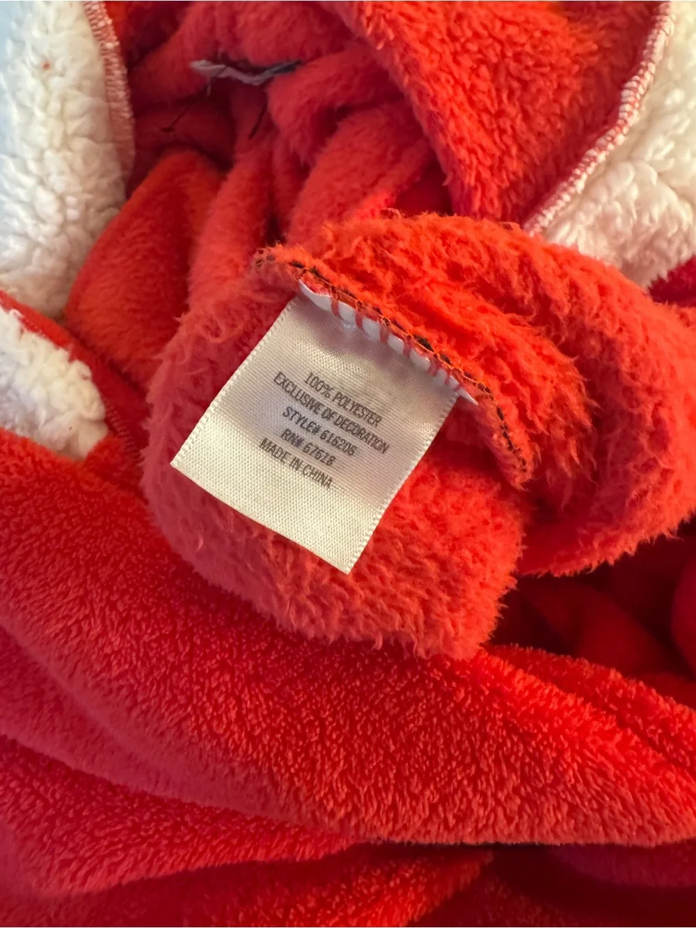 Francesca's Red Santa Hooded Onesie